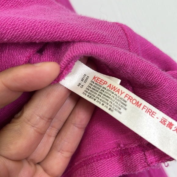 Free People - Movement Surfside Living Magenta Pink Cropped Overside Top Size XS - Picture 12 of 15